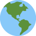 🌎 显示美洲表情符号含义的地球仪