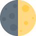 🌓 上弦月表情符号的含义
