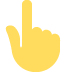 👆 反手食指向上 Emoji 含义
