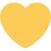 💛 黄心表情符号的含义