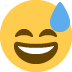 😅 笑脸与汗水表情符号的含义