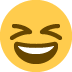 😆 咧着嘴笑眯着脸表情符号的含义