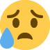 😥 悲伤但如释重负的表情符号含义