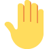 🤚 举起手背的表情符号含义