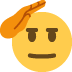 🫡 敬礼脸表情符号的含义